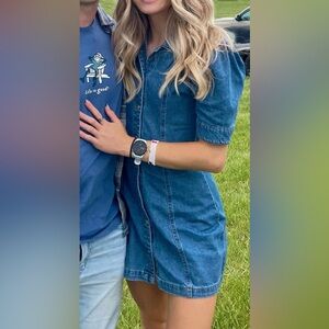 Button Up Jean Dress
